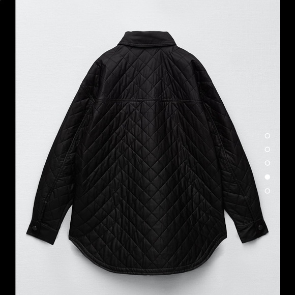 LAST CHANCE Women Zara Faux Leather Overshirt Size XS - Picture 4 of 7